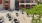 photo of outdoor seating with tables